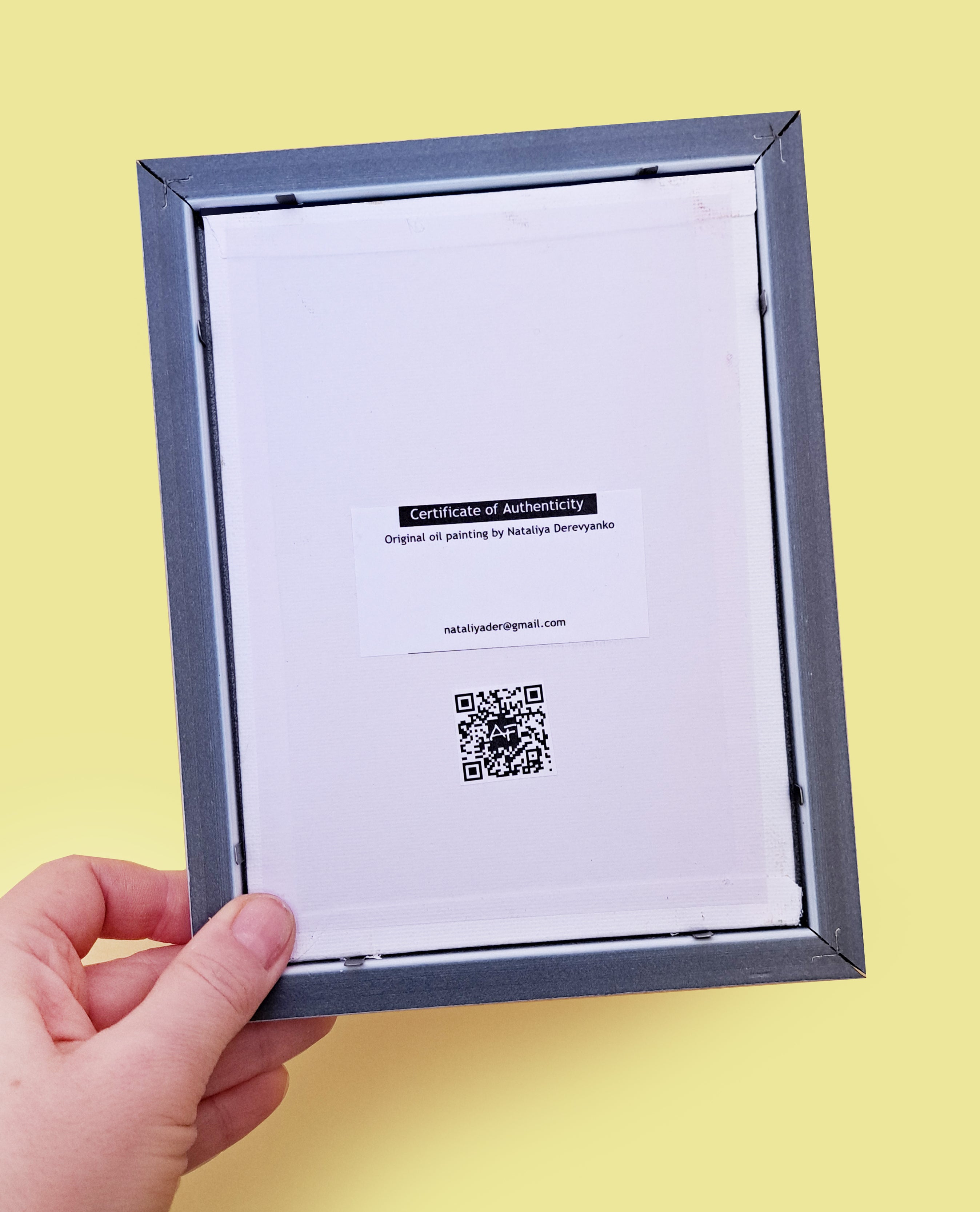 Two peony flowers oil painting original framed 7x5