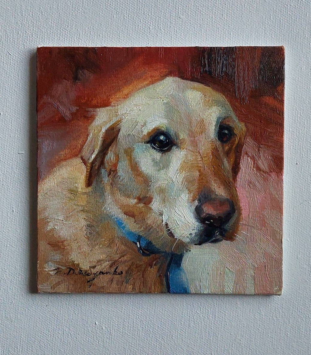 Custom pet portrait dog painting original gift for owners