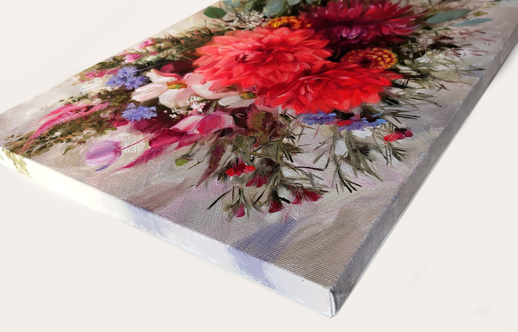 Custom Wedding Bouquet Painting from Photo