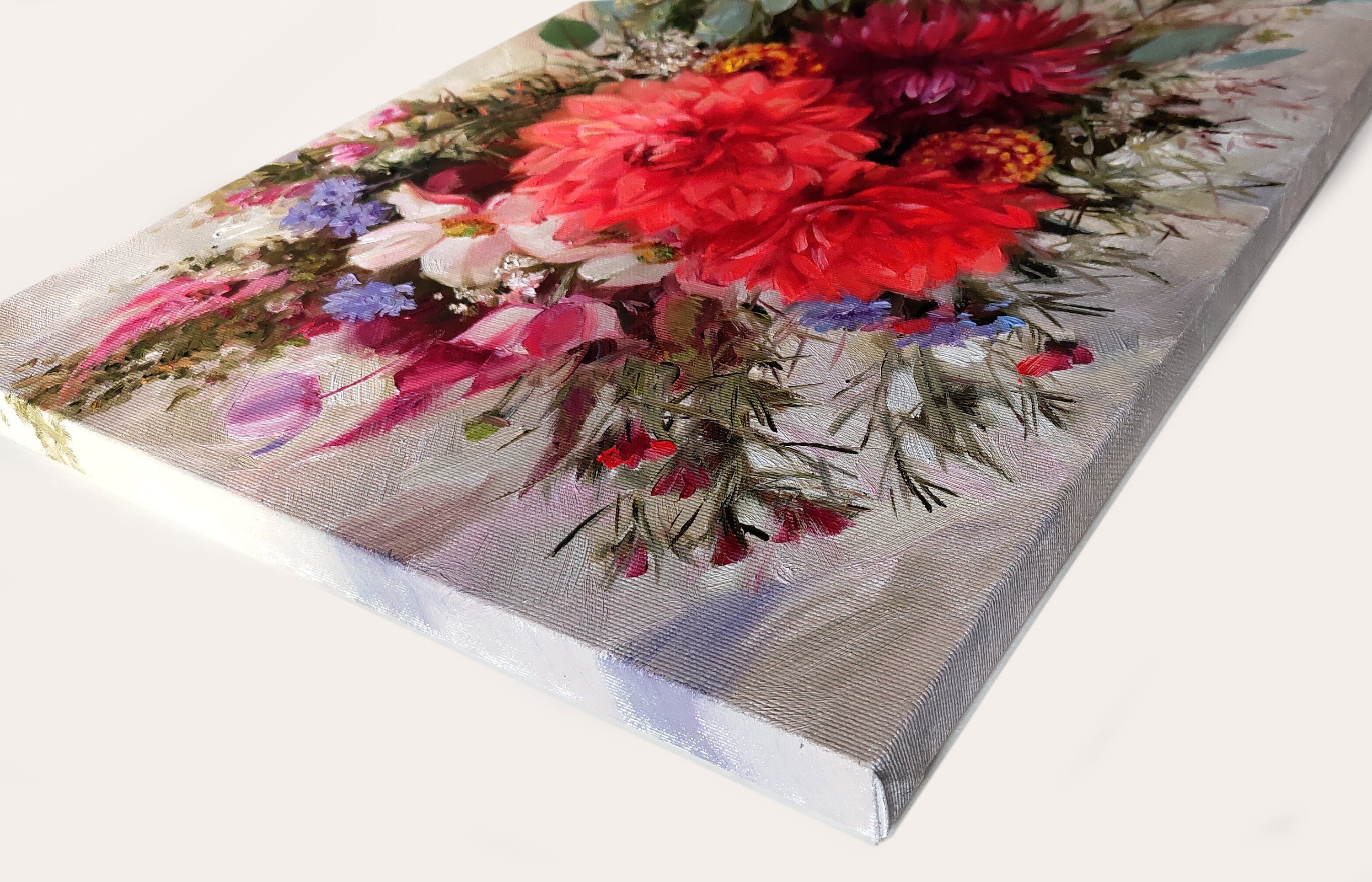 Custom Wedding Bouquet Painting from Photo