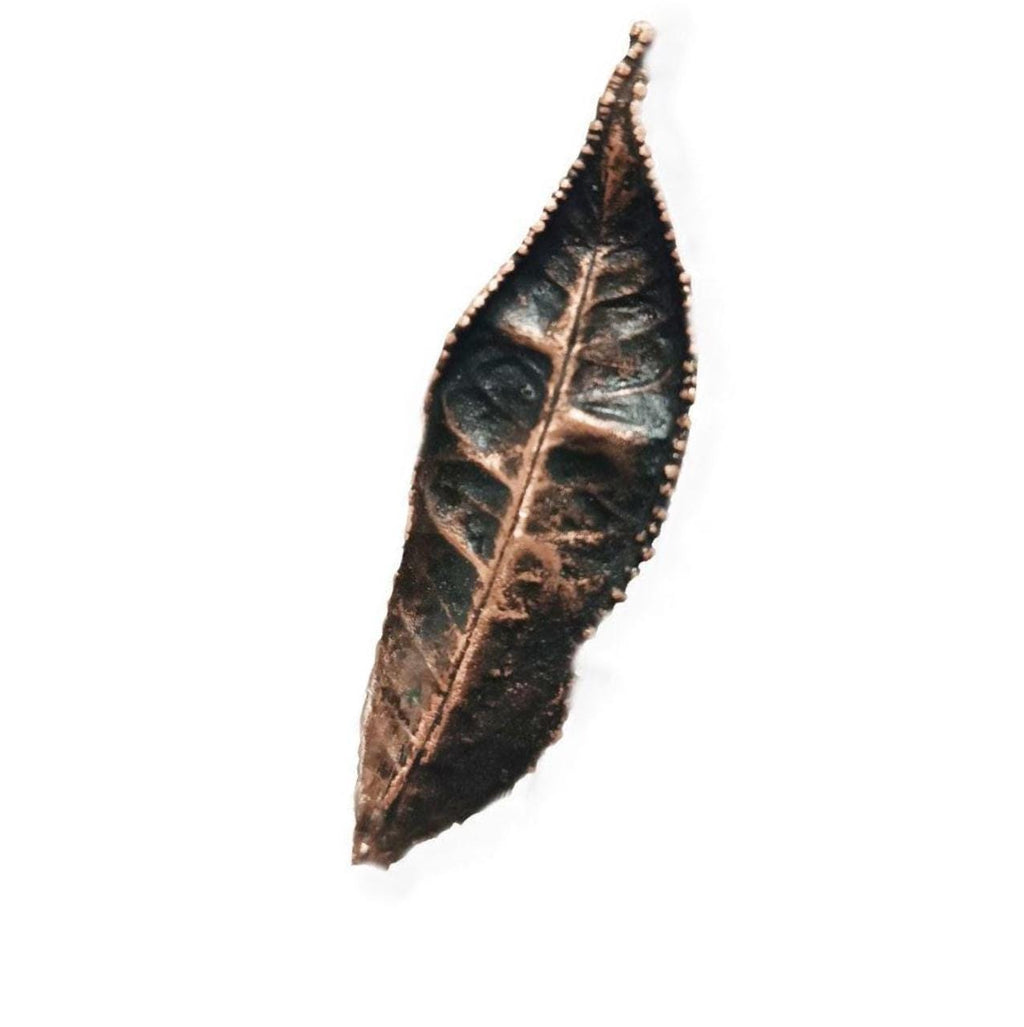 Brooch Electroformed Copper Leaf – Brooch Unique Boho Jewelry, Handmade from a Real Tree Leaf