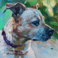 Dog portrait painting original