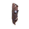 Brooch Copper Pigeon Feather  — Unique Boho-Style Handmade Jewelry gift for best friend 7th anniversary copper wedding traditional