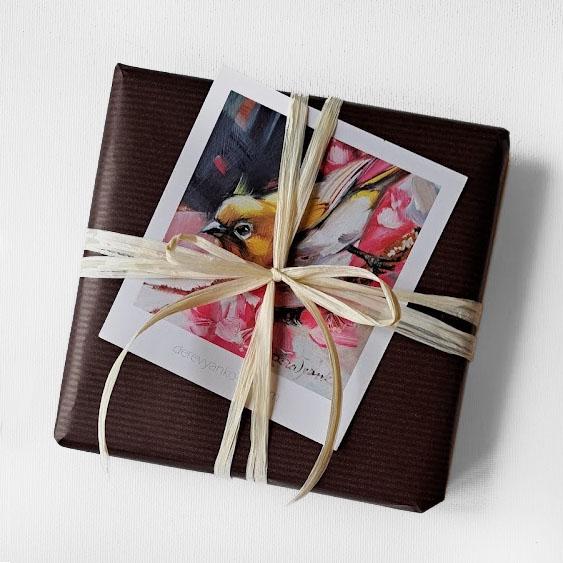Iris flower paintings miniature original 4x4, Birthday gift for Mom, Floral arrangement unique redblooming Small framed flower art decor