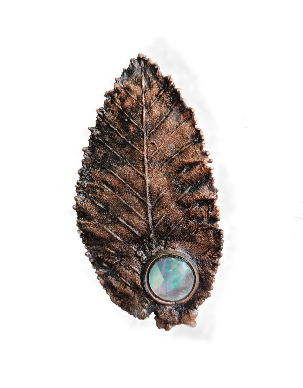 Brooch Leaf Copper