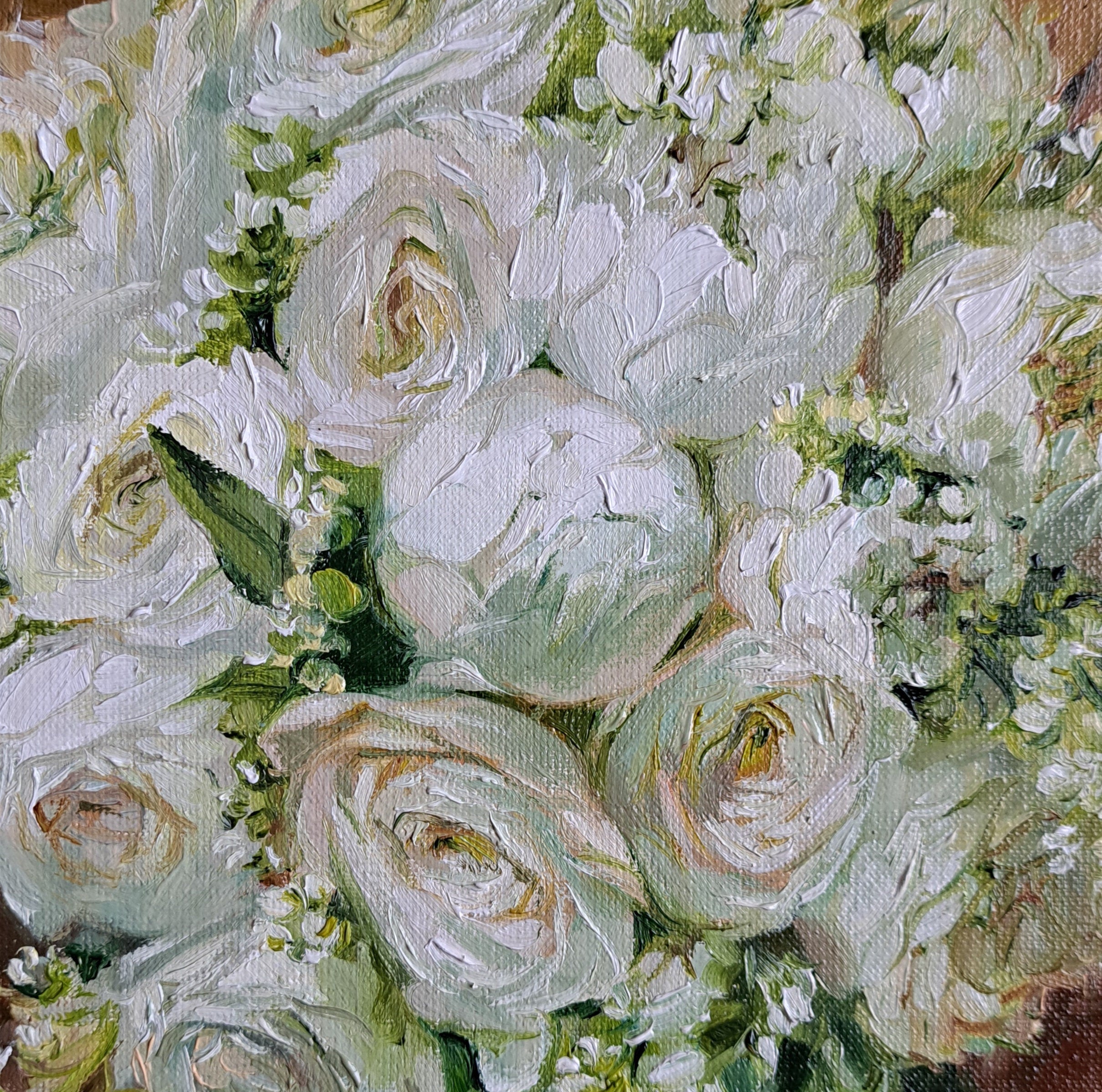 Custom Bridal Bouquet Painting from Photo