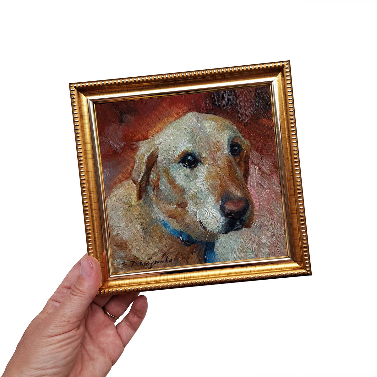 Custom pet portrait dog painting original gift for owners