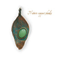 Brooch Leaf Copper Electroformed Laurel