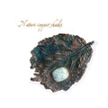 Brooch Hazel Leaf Copper