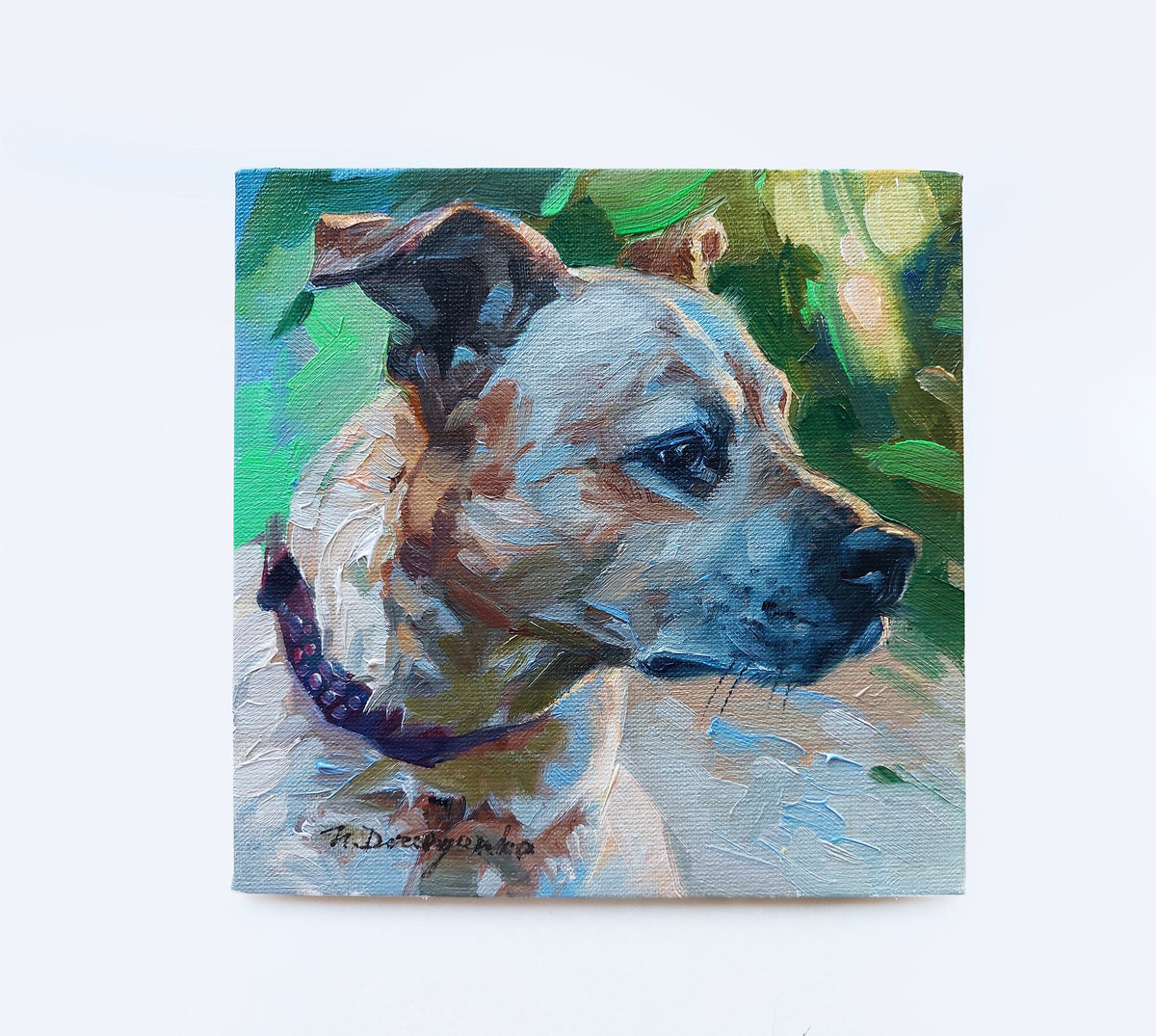 Dog portrait painting original