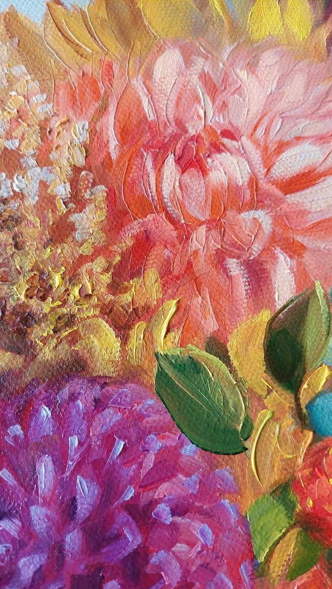 Bridal bouquet painting from photo
