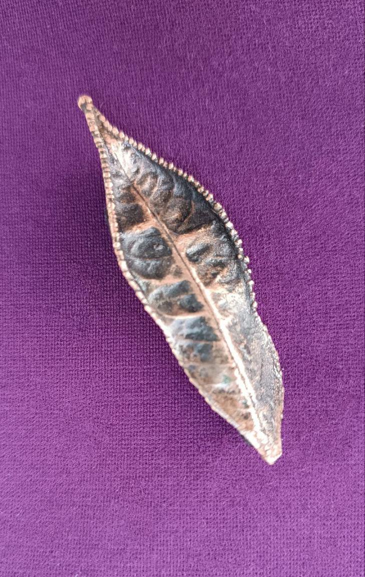 Brooch Electroformed Copper Leaf – Brooch Unique Boho Jewelry, Handmade from a Real Tree Leaf