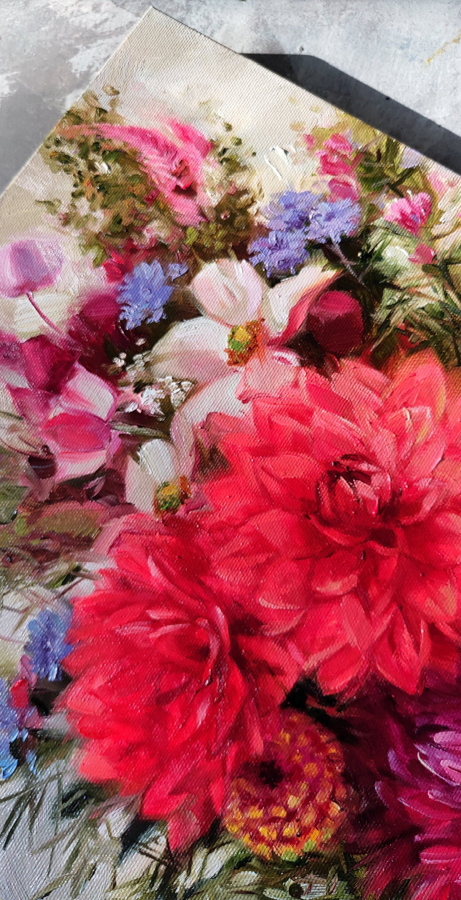 Custom Wedding Bouquet Painting from Photo