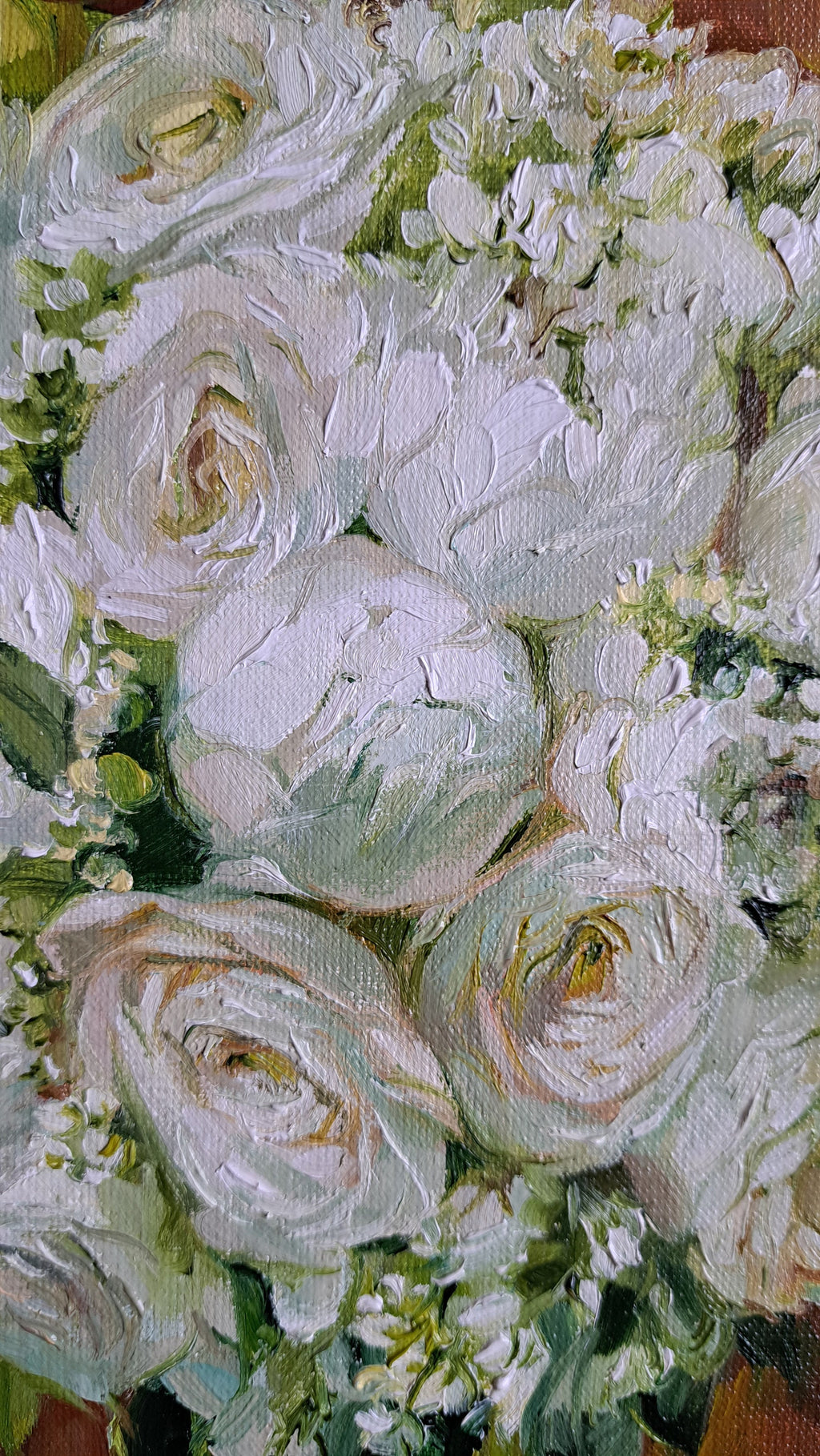 Custom Bridal Bouquet Painting from Photo