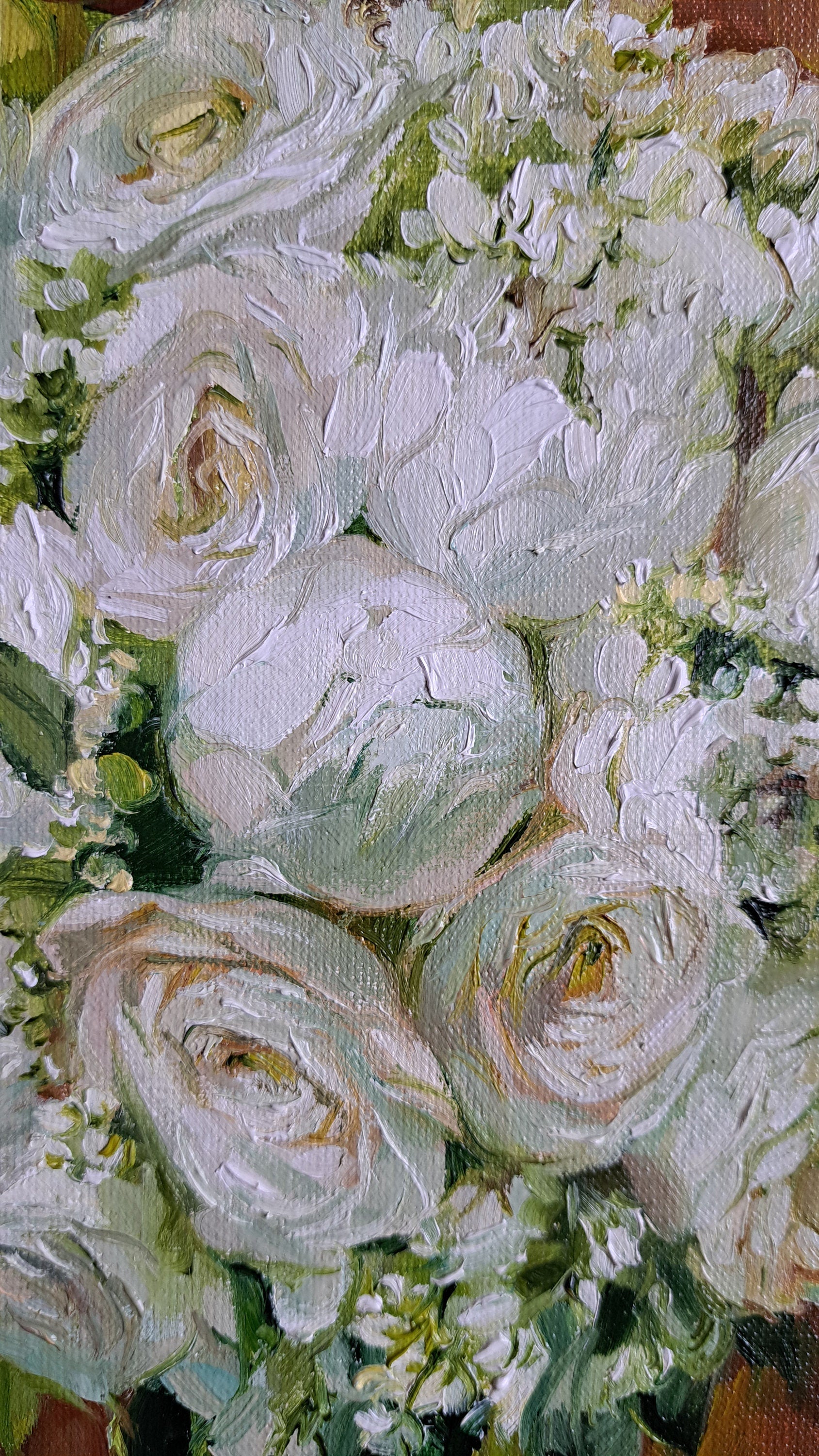 Custom Bridal Bouquet Painting from Photo