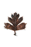 Brooch Copper Natural Gluta Leaf  gift for best friend — Unique Boho-Style Handmade Jewelry Ramella