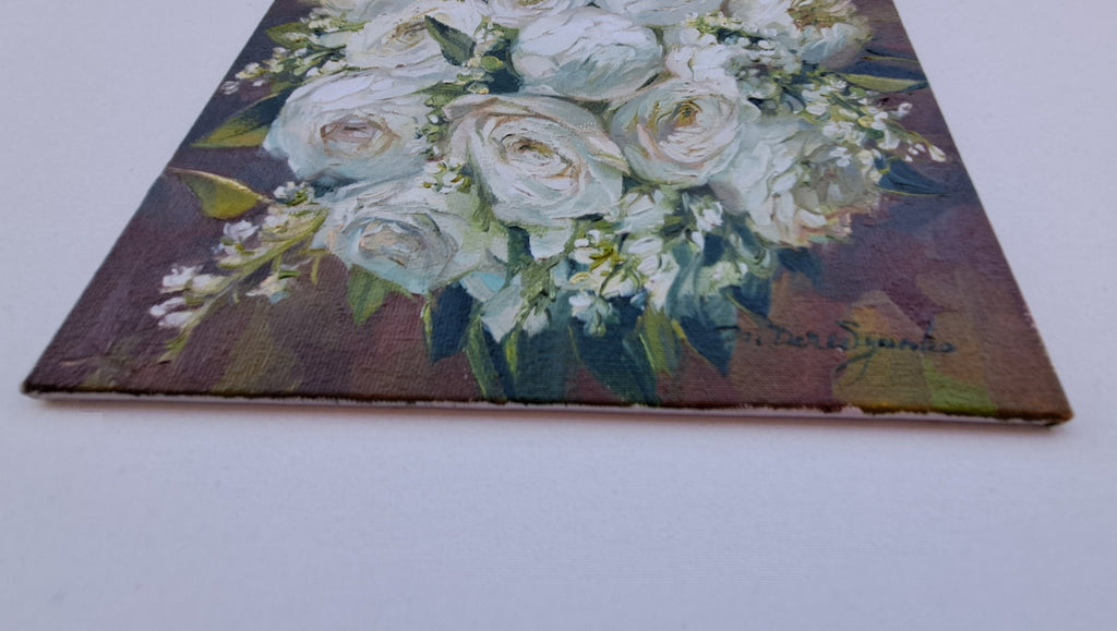 Custom Bridal Bouquet Painting from Photo