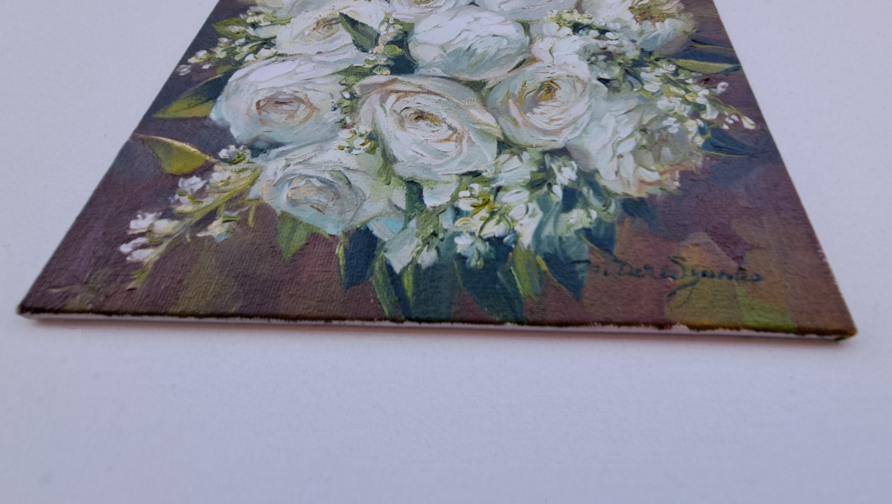 Custom Bridal Bouquet Painting from Photo