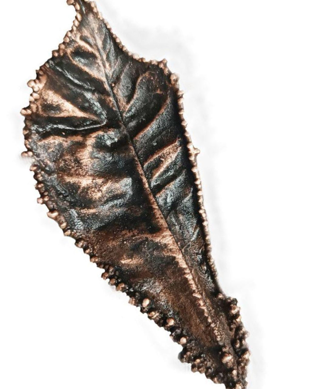 Brooch Electroformed Copper Bay Leaf – Brooch Unique Boho Jewelry, Handmade from a Real Tree Leaf