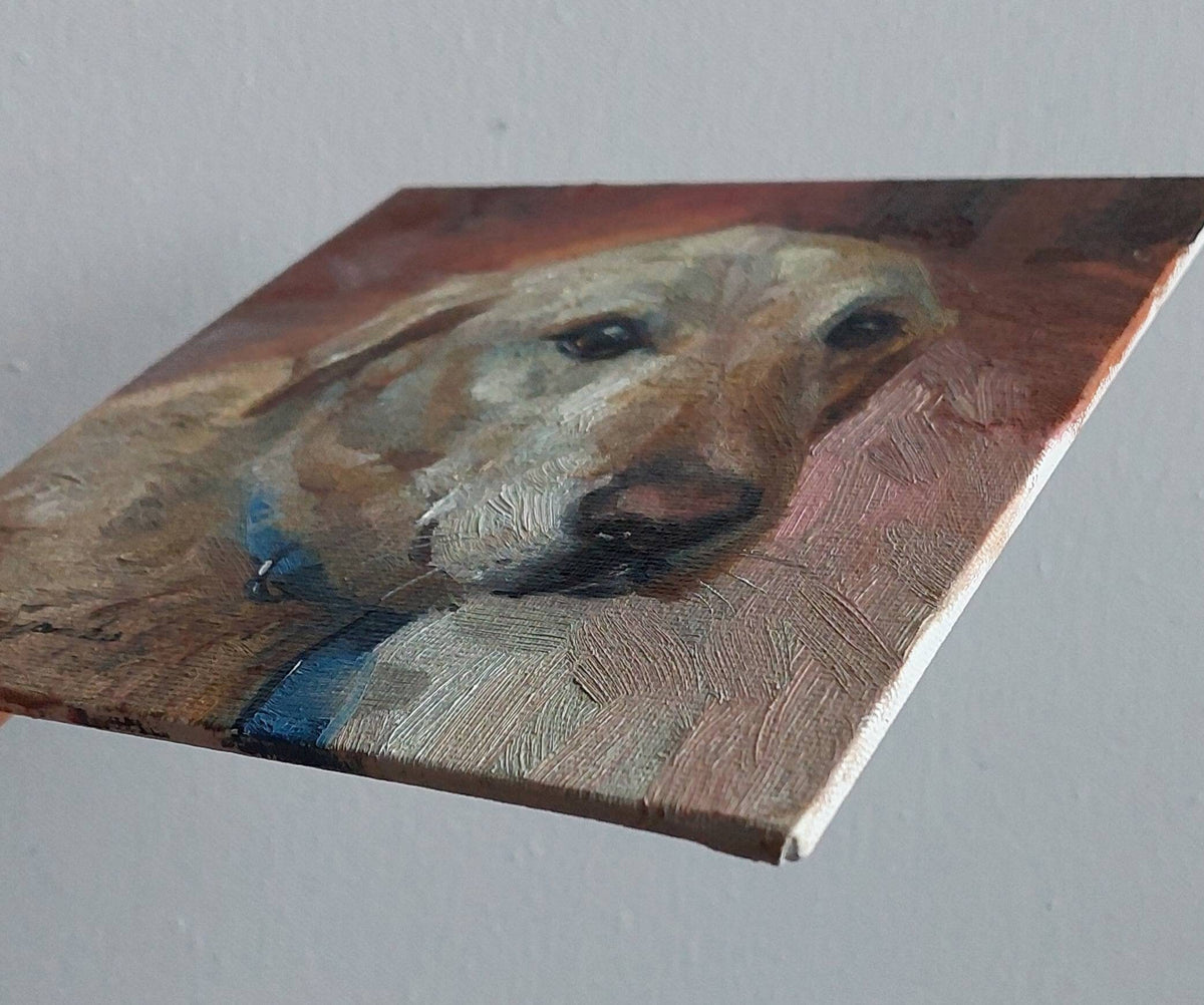 Custom pet portrait dog painting original gift for owners