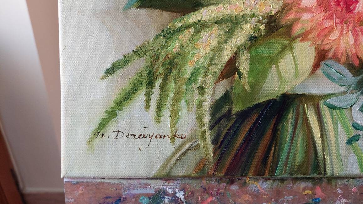 Bridal bouquet painting from photo