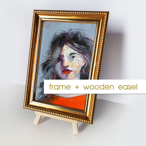 Abstract Person Oil Painting Original 4x6 inch