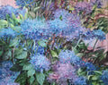 Hydrangea Blue Flowers Oil Painting Original